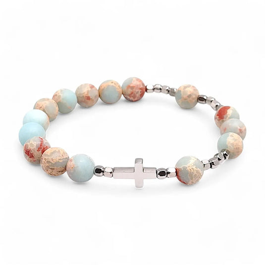 Náramok - ruženec Aqua terra - Gracefolk