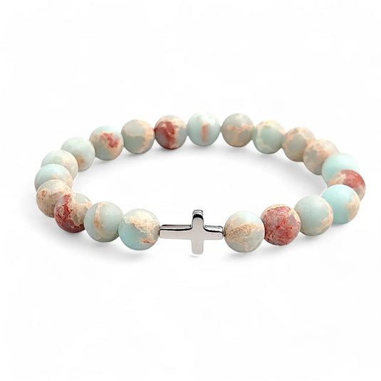 Náramok - ruženec Aqua terra - Gracefolk