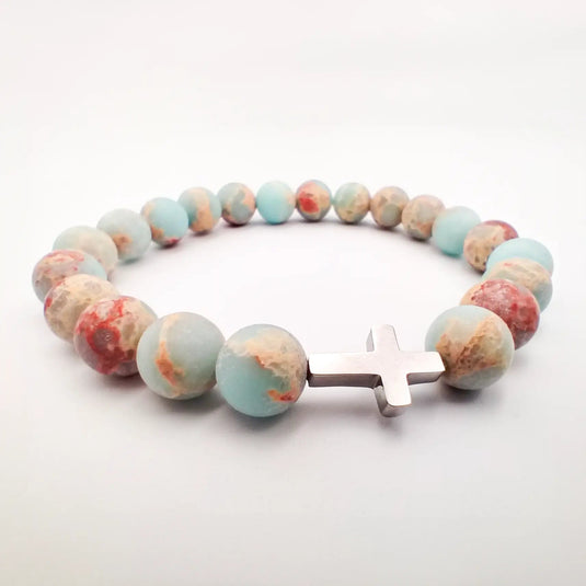 Náramok - ruženec Aqua terra - Gracefolk