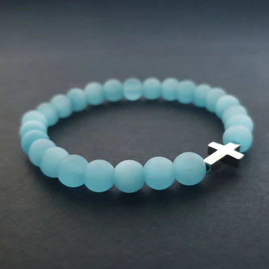 Ruženec na ruku z prírodného kameňa "mačacie oko" - Gracefolk