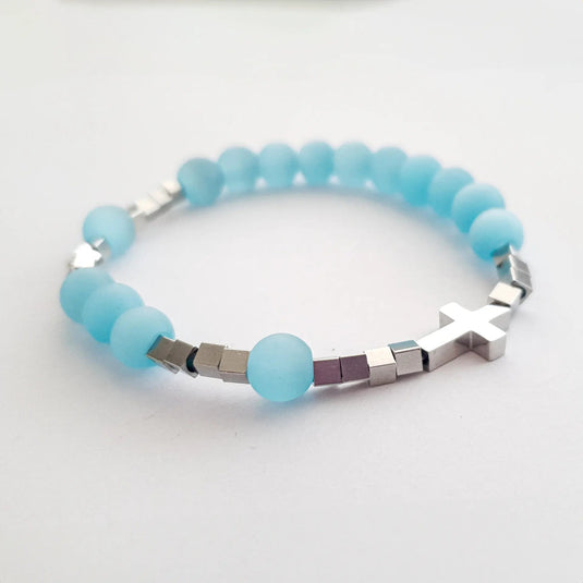 Ruženec na ruku z prírodného kameňa "mačacie oko" - Gracefolk