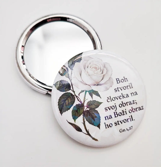 Vreckové zrkadielko „Stvorená na Jeho obraz“ - Gracefolk