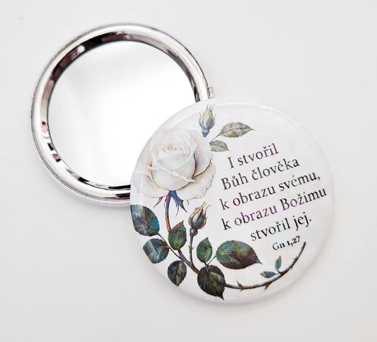 Vreckové zrkadielko „Stvorená na Jeho obraz“ - Gracefolk