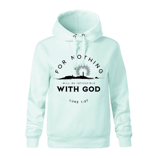 Kresťanská mikina s kapucňou Impossible - Gracefolk